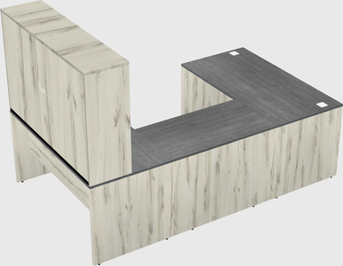 U-shaped desk