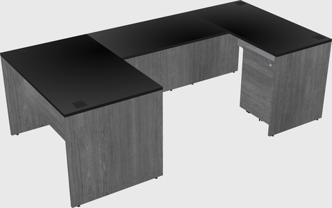 U-shaped desk