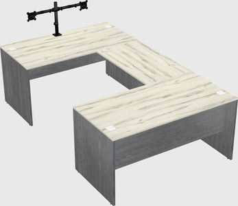 U-shaped desk