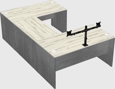 U-shaped desk