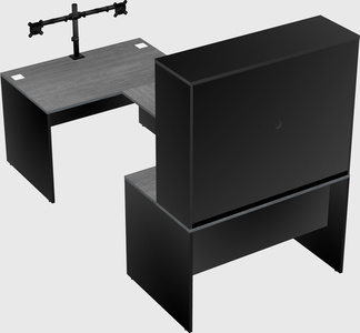 U-shaped desk