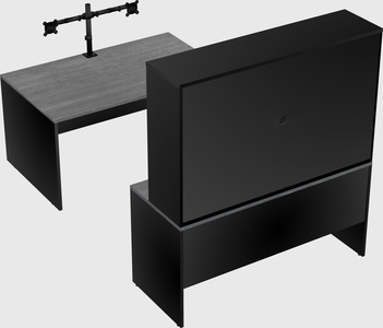U-shaped desk