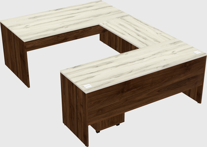 U-shaped desk