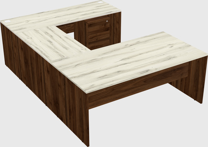 U-shaped desk