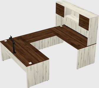 U-shaped desk