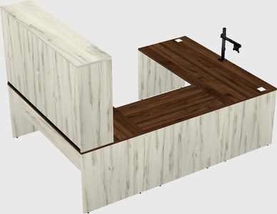 U-shaped desk