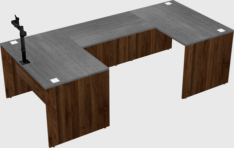 U-shaped desk