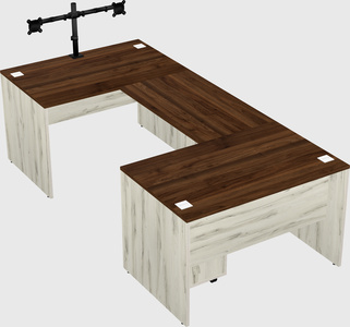 U-shaped desk