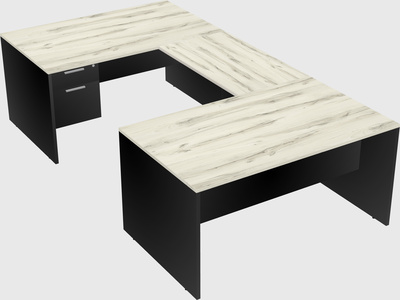 U-shaped desk
