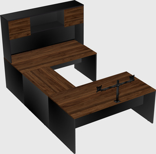 U-shaped desk