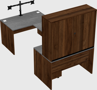 U-shaped desk