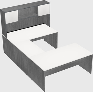 U-shaped desk
