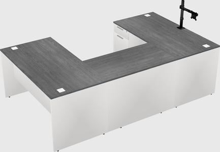 U-shaped desk