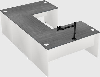 U-shaped desk