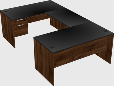 U-shaped desk