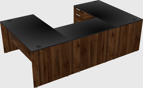 U-shaped desk