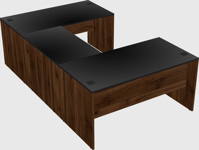 U-shaped desk