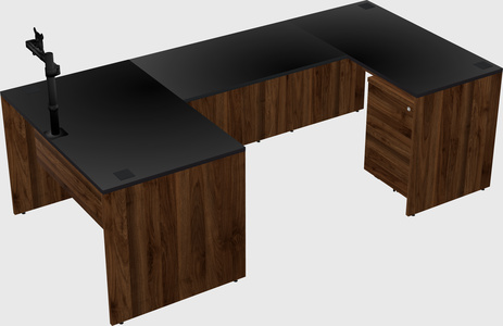 U-shaped desk