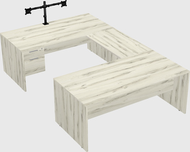 U-shaped desk