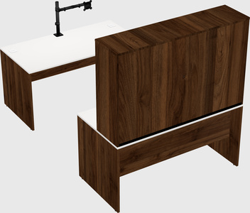 U-shaped desk