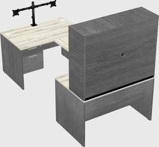 U-shaped desk