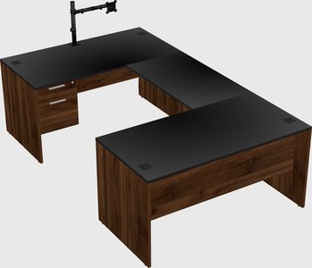 U-shaped desk
