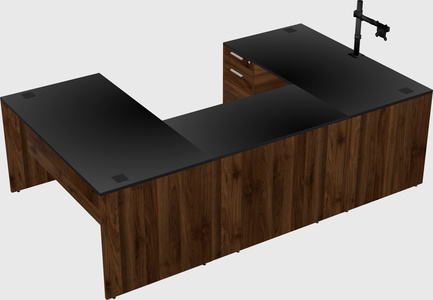 U-shaped desk