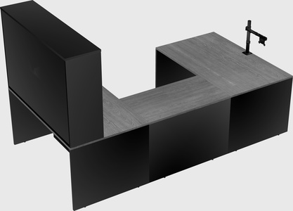 U-shaped desk