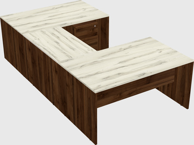 U-shaped desk