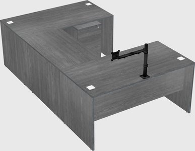 U-shaped desk