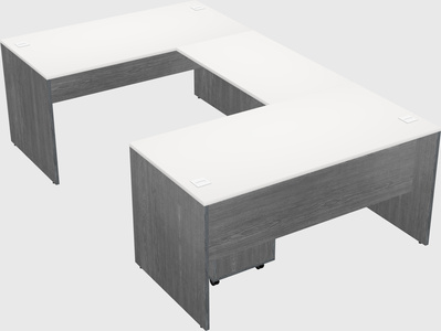 U-shaped desk