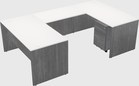 U-shaped desk