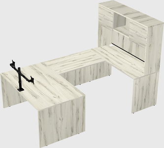 U-shaped desk