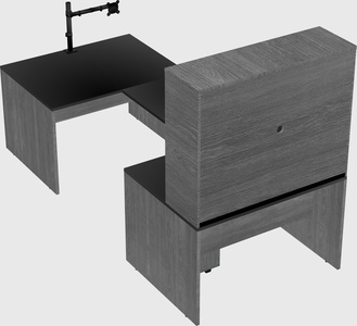 U-shaped desk