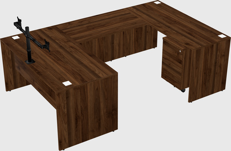 U-shaped desk