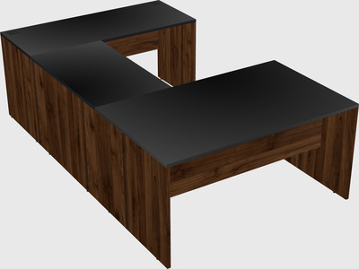 U-shaped desk
