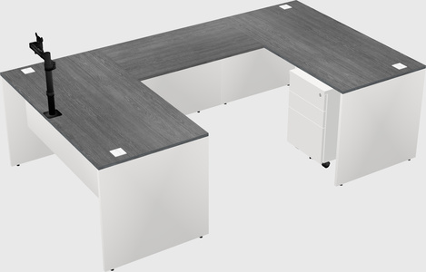 U-shaped desk
