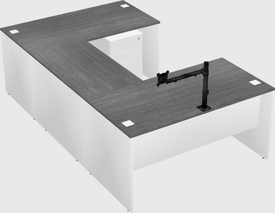 U-shaped desk
