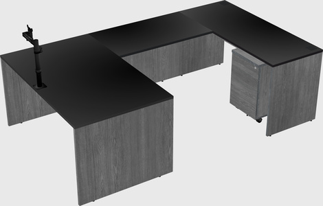U-shaped desk