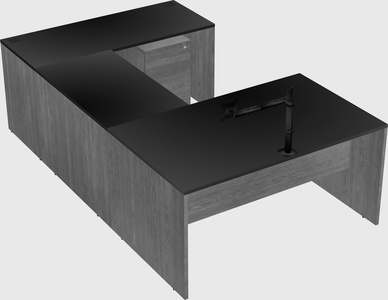 U-shaped desk