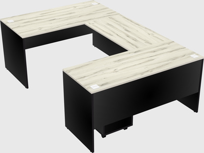 U-shaped desk