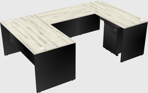 U-shaped desk