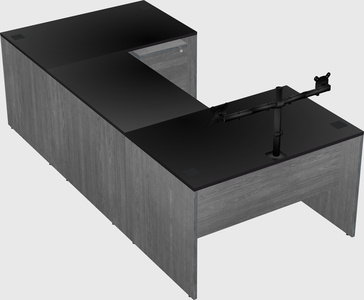 U-shaped desk