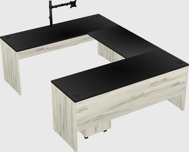 U-shaped desk