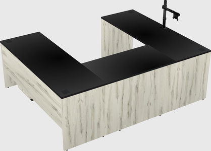 U-shaped desk