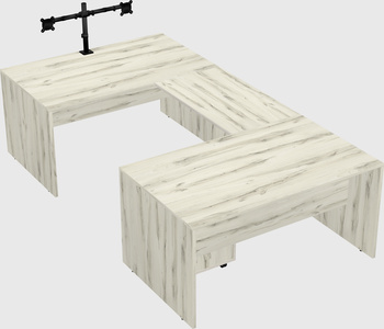 U-shaped desk