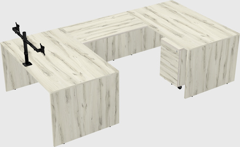 U-shaped desk