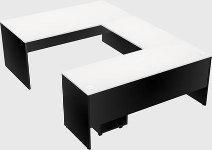 U-shaped desk
