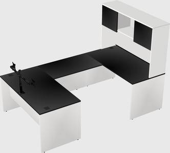 U-shaped desk