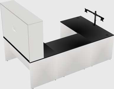 U-shaped desk